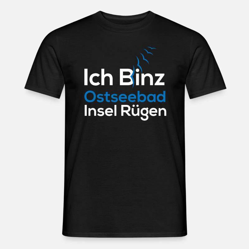 Ich Binz (Rügen-Edition) - Männer T-Shirt - Schwarz