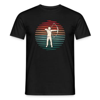 Archer Archery Vintage Archery - T-shirt homme - noir - Devant - AI Model Male 178 light (178cm)