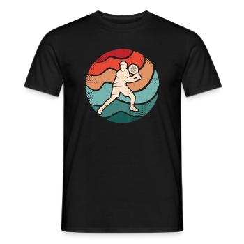 Padel tennis player retro Padel player Padel - Men's T-Shirt - black - Front - AI Model Male 178 light (178cm)