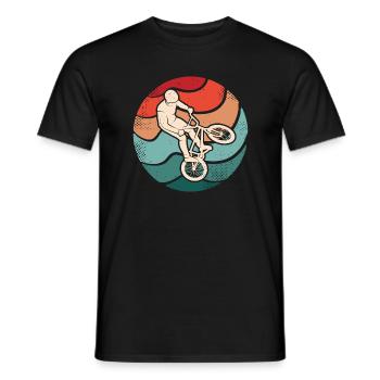 BMX Rider Cycliste Vélo Vélo BMX - T-shirt homme - noir - Devant - AI Model Male 178 light (178cm)