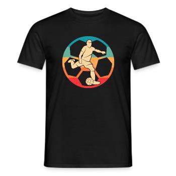 Footballeur Enfants Footballeur Footballeur - T-shirt homme - noir - Devant - AI Model Male 178 light (178cm)
