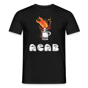 ACAB - T-shirt homme - noir - Devant - AI Model Male 178 light (178cm)