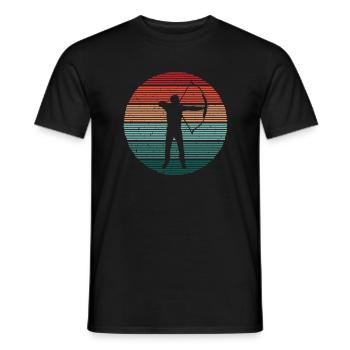 Archer Archery Vintage Archery - T-shirt homme - noir - Devant - AI Model Male 178 light (178cm)