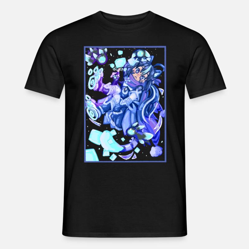 Yu-KI in Cyberspace - Männer T-Shirt - Schwarz
