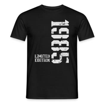 1985 Vintage Edition Limitée - T-shirt homme - noir - Devant - AI Model Male 178 light (178cm)