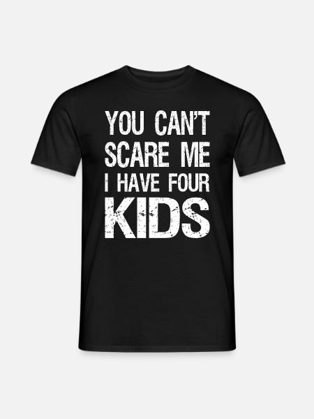 No puedes asustarme Tengo cuatro hijos II - Mænd T-shirt - sort