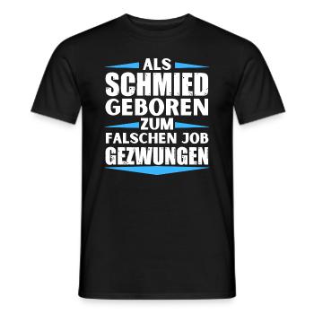 Le forgeron a décroché le mauvais emploi - T-shirt homme - noir - Devant - AI Model Male 178 light (178cm)
