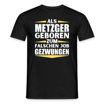 Butcher a décroché le mauvais emploi - T-shirt homme - noir - Devant - AI Model Male 178 light (178cm)