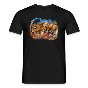 Tigr - T-shirt homme - noir - Devant - AI Model Male 178 light (178cm)
