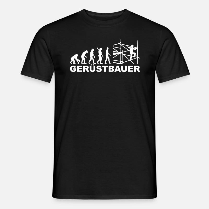 Gerüstbauer - Männer T-Shirt - Schwarz