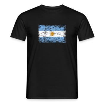 Argentine drapeau drapeau argentin Tango - T-shirt homme - noir - Devant - AI Model Male 178 light (178cm)