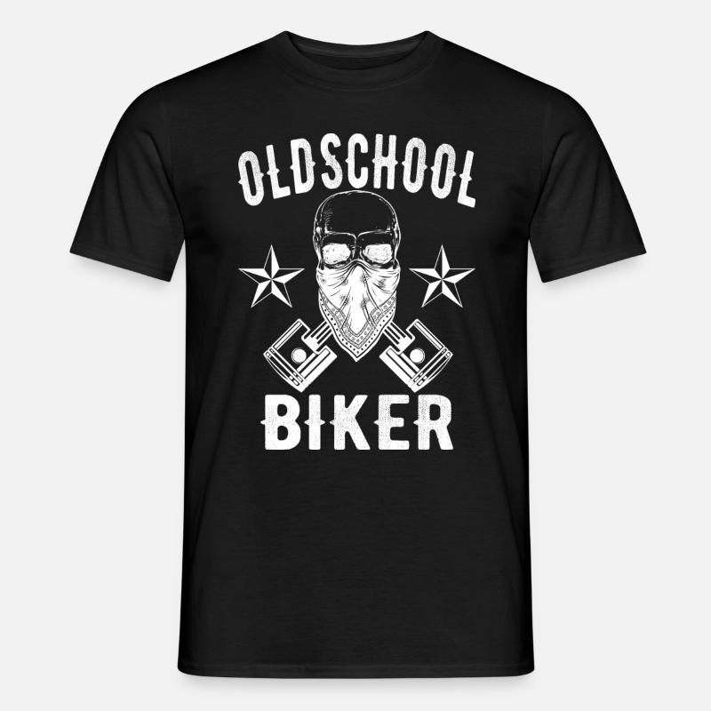 Biker Old School - Männer T-Shirt - Schwarz