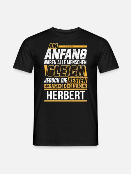 HERBERT - Die Besten - Männer T-Shirt - Schwarz