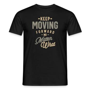 Forward Bound - Stay Motivated - Motivational - Men's T-Shirt - black - Front - AI Model Male 178 light (178cm)