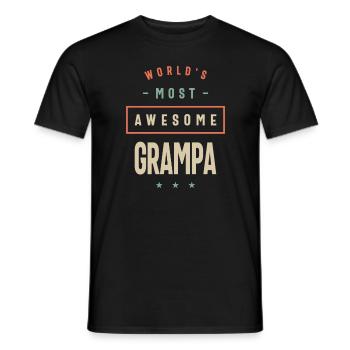 Grampa le plus impressionnant du monde - Grand-père - T-shirt homme - noir - Devant - AI Model Male 178 light (178cm)