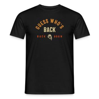 Devinez qui est de retour, de retour - Christian - T-shirt homme - noir - Devant - AI Model Male 178 light (178cm)