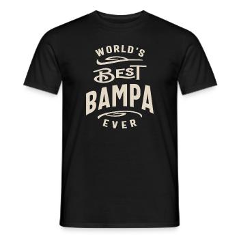 Der beste Bampa der Welt aller Zeiten - Papa, Opa lustig - Männer T-Shirt - Schwarz - Vorne - AI Model Male 178 light (178cm)