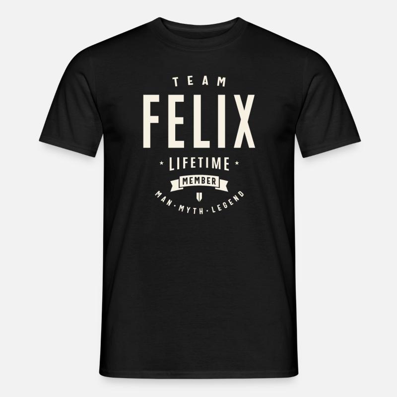 Team Felix Lebenslanges Mitglied - Männer T-Shirt - Schwarz