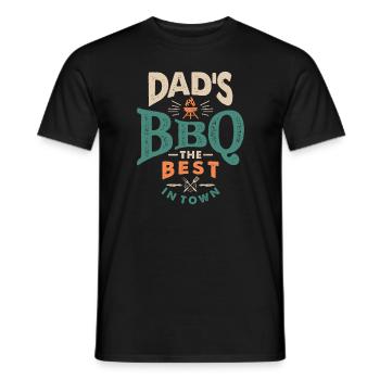 Papas BBQ - Opa genehmigt! Vatertag - Männer T-Shirt - Schwarz - Vorne - AI Model Male 178 light (178cm)