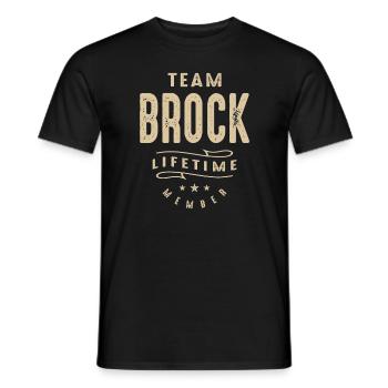 Team Brock Lebenslanges Mitglied - Männer T-Shirt - Schwarz - Vorne - AI Model Male 178 light (178cm)
