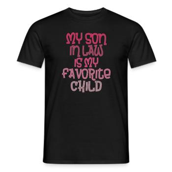 J’ai bien élevé ma fille, mon gendre - T-shirt homme - noir - Devant - AI Model Male 178 light (178cm)