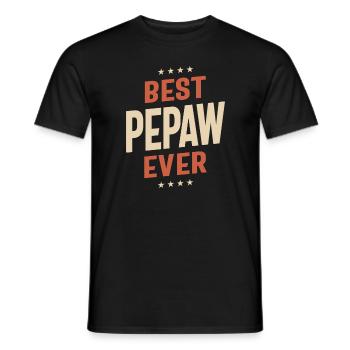Best Pepaw Ever - Legendary Grandpa Love - Men's T-Shirt - black - Front - AI Model Male 178 light (178cm)
