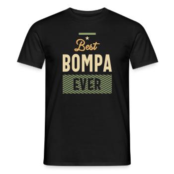 Bester Bompa aller Zeiten - Papa und Opa - Männer T-Shirt - Schwarz - Vorne - AI Model Male 178 light (178cm)