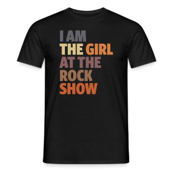 Ich bin das Mädchen bei der Rockshow - Musikliebhaber - Männer T-Shirt - Schwarz - Vorne - AI Model Male 178 light (178cm)