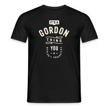 C’est un truc de Gordon, vous ne comprendriez pas - T-shirt homme - noir - Devant - AI Model Male 178 light (178cm)