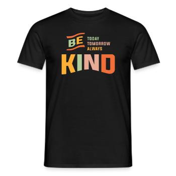 Vintage Be Kind Today Tomorrow Always Christian - Men's T-Shirt - black - Front - AI Model Male 178 light (178cm)