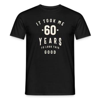 1963 60 Years of Timeless Style - 60th Birthday - Men's T-Shirt - black - Front - AI Model Male 178 light (178cm)