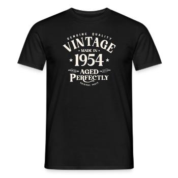 1954 70e anniversaire cadeaux 70 ans hommes femmes - T-shirt homme - noir - Devant - AI Model Male 178 light (178cm)