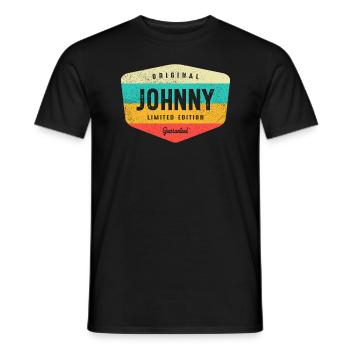 Johnny Personalized Name - Johnny - Men's T-Shirt - black - Front - AI Model Male 178 light (178cm)