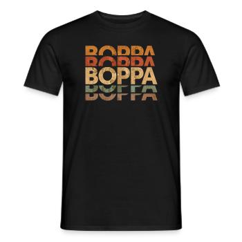 Boppa Legendary - Funny Father's Day - Men's T-Shirt - black - Front - AI Model Male 178 light (178cm)