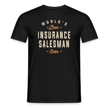 Top of the Charts - Best Insurance Salesman - Men's T-Shirt - black - Front - AI Model Male 178 light (178cm)