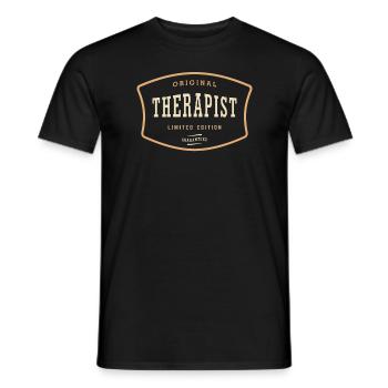 Original Therapeut - Einzigartig einfühlsam - Männer T-Shirt - Schwarz - Vorne - AI Model Male 178 light (178cm)