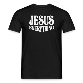 Jesus Alles Inspirierendes christliches Zitat - Männer T-Shirt - Schwarz - Vorne - AI Model Male 178 light (178cm)