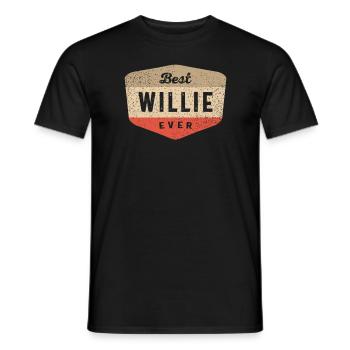 Bester Willie aller Zeiten Lustiger Name Willie - Männer T-Shirt - Schwarz - Vorne - AI Model Male 178 light (178cm)