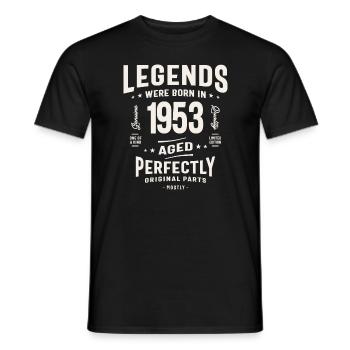 1953 71e anniversaire Cadeaux 71 ans Hommes Femmes - T-shirt homme - noir - Devant - AI Model Male 178 light (178cm)