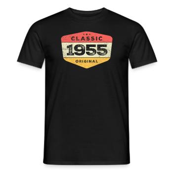 1955 Geschenke zum 69. Geburtstag 69 Jahre alte Männer Frauen - Männer T-Shirt - Schwarz - Vorne - AI Model Male 178 light (178cm)