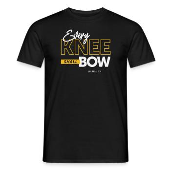 Jedes Knie soll sich beugen - Philipper 2,10 Christ - Männer T-Shirt - Schwarz - Vorne - AI Model Male 178 light (178cm)