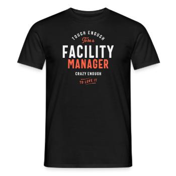 Drôle d’emploi Facility Manager - T-shirt homme - noir - Devant - AI Model Male 178 light (178cm)