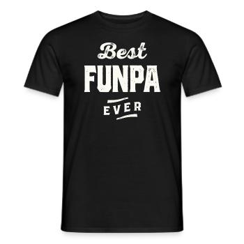 Best Funpa Ever - Grandparents - Men's T-Shirt - black - Front - AI Model Male 178 light (178cm)