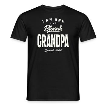 Je suis un béni grand-père - Grands-parents - T-shirt homme - noir - Devant - AI Model Male 178 light (178cm)