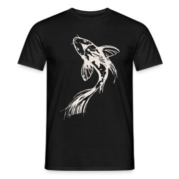 Koi Illustration - Männer T-Shirt - Schwarz - Vorne - AI Model Male 178 light (178cm)