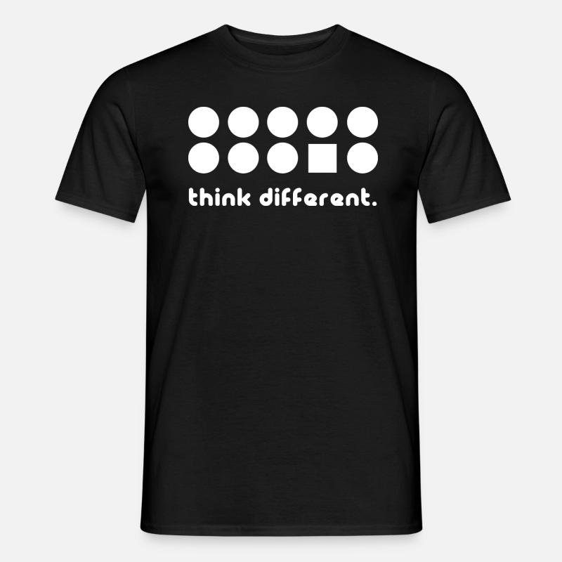 Think different - Männer T-Shirt - Schwarz