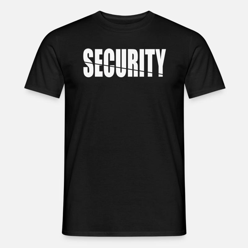 Security - Männer T-Shirt - Schwarz