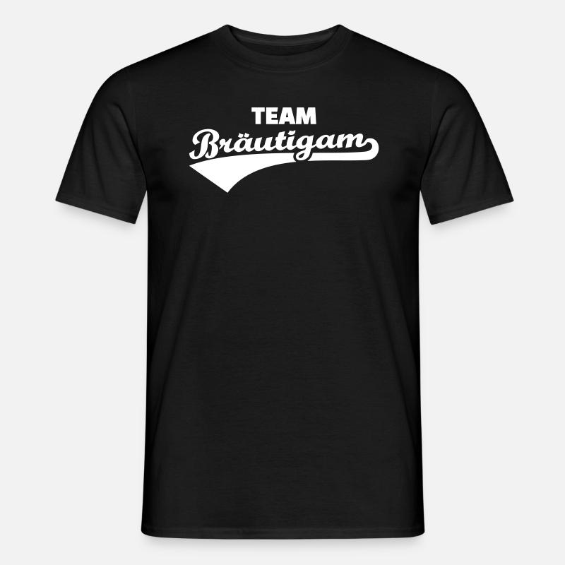Team Bräutigam - Männer T-Shirt - Schwarz