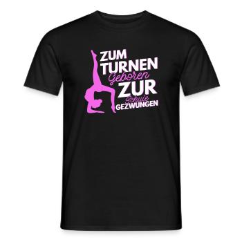 Turnen Turnerin Schülerin Gymnastik Geschenk - Männer T-Shirt - Schwarz - Vorne - AI Model Male 178 light (178cm)