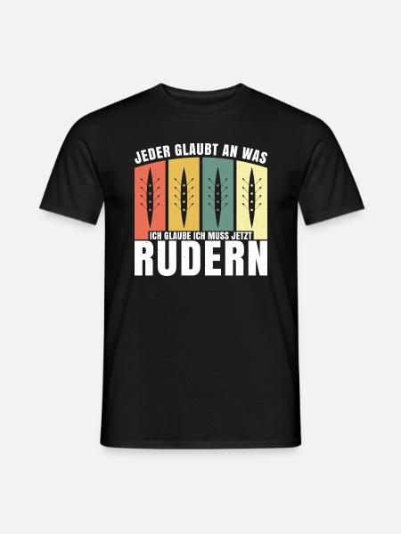 Ruderer Rudern Ruder Rudersport Geschenk Vintage - Männer T-Shirt - Schwarz